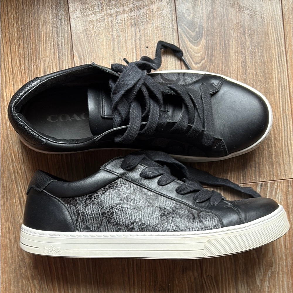 Coach Men’s Black and Gray Sneakers